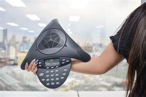 IP Phone - Conference Device Stock Photo - Image of phones, display: 63981028