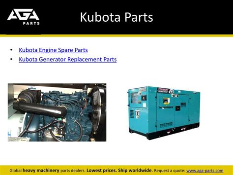 PPT - Kubota Engine, Generator Spare & Replacement Parts PowerPoint Presentation - ID:7461937