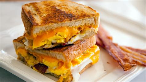 Bacon and Egg Grilled Cheese Sandwich Recipe | Food Channel