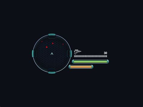 ArtStation - Sci-fi Mini map and Hud UI design