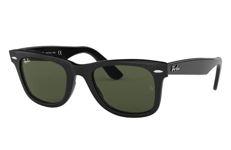 Original Wayfarer Classic Sunglasses in Black and Green - RB2140 | Ray ...