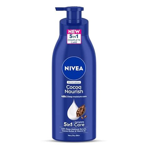 Buy Nivea Body Lotion For Very Dry Skin, Cocoa Nourish, With Coconut Oil & Cocoa Butter, For Men ...