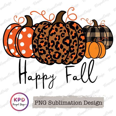 Happy Fall PNG Pumpkins PNG Happy Fall Yall Png in | Etsy