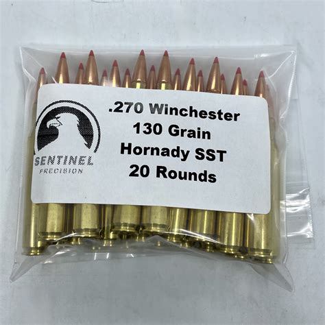 .270 Winchester – 130 Grain Hornady SST – 20 Rds | CLT Ammo