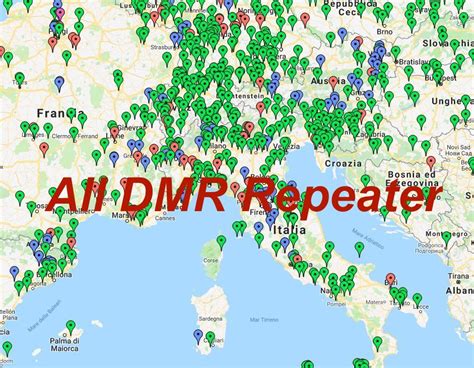 World Map of All DMR Repeater - ik6dio - HamRadio Page