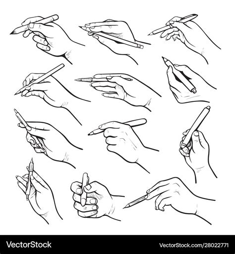 Pen Clipart Hand Clip Art Holding Hands Clipart Black And White | My ...