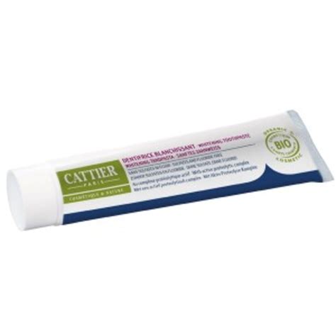 Dentifrice sans sulfates, sans fluor bio - tube 75 ml - divers - cattier - Achat au meilleur ...