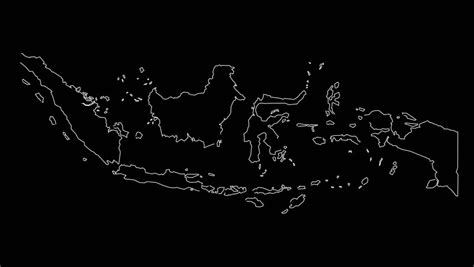 indonesia map outline animation Stock Footage Video (100% Royalty-free ...