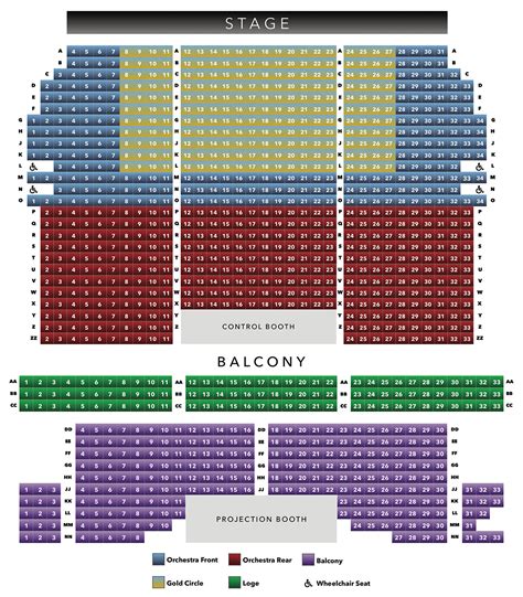 Seating Chart - Riviera Theatre