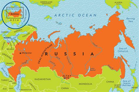 Small Map Of Russia - Daisie Corrianne