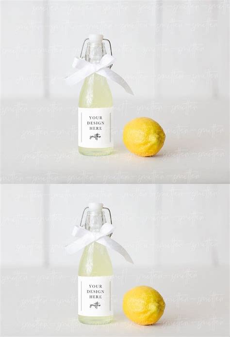 Lemonade Bottle Label Mockup | Bottle labels, Lemonade, Bottle