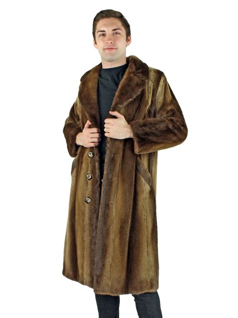 Natural Otter Fur Coat - Men's Fur Coat - Small| Estate Furs