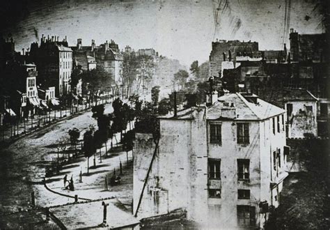 Louis #Daguerre, Boulevard du Temple, first photo ever taken, 1838 | History of photography ...