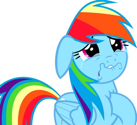 Rainbow Dash Crying (Request) by ORbiTaLXD on DeviantArt