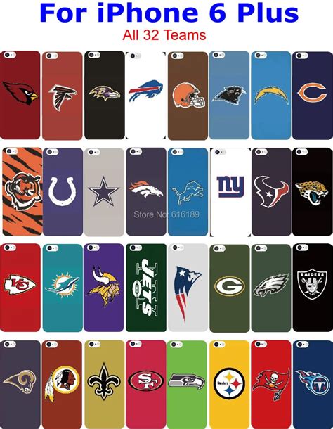 32pcs/lot NFL Hard Case for iphone 6 Plus Football phone case 32 Teams ...