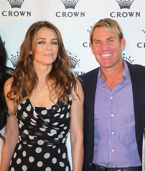 Elizabeth Hurley and Shane Warne back together in Melbourne for ...