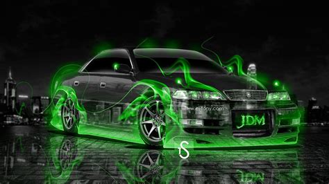 Green JDM Car Wallpaper