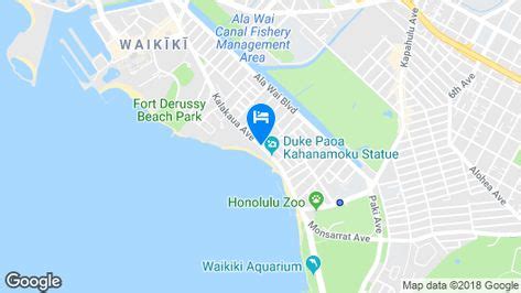 Moana Surfrider, A Westin Resort & Spa, Waikiki Beach Map in 2020 | Moana surfrider, Honolulu ...