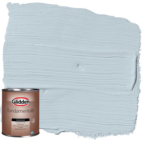 Glidden Fundamentals Exterior Paint Keepsakes / Blue, Flat, 1 Quart - Walmart.com