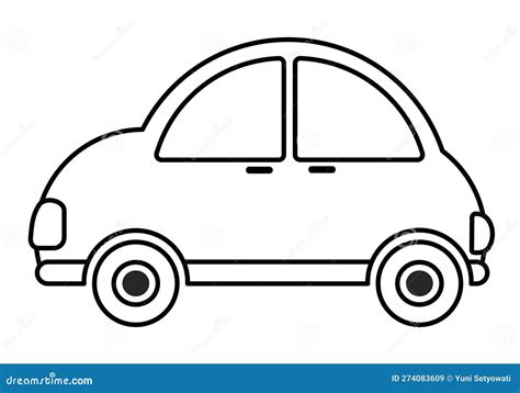 Car in Line Icon Clipart Cartoon PNG Illustration Stock Image ...