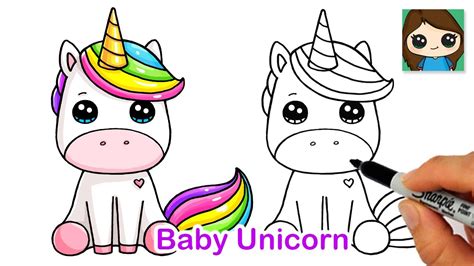 How to Draw a Baby Unicorn Easy