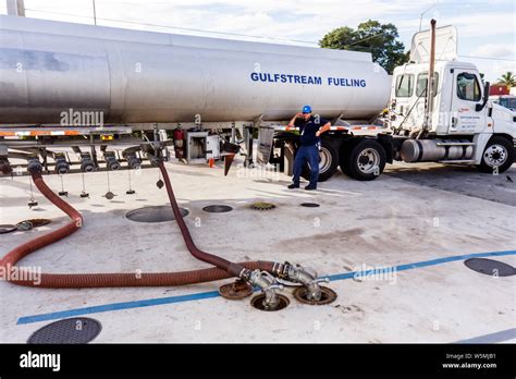 Miami Florida,Liberty City,gas,petrol,filling station,fuel,tank truck ...