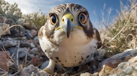 Premium Photo | Peregrine falcon falco peregrinus