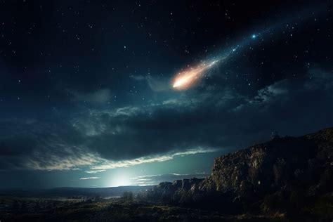 Meteor night sky astronomy. | Premium Photo - rawpixel