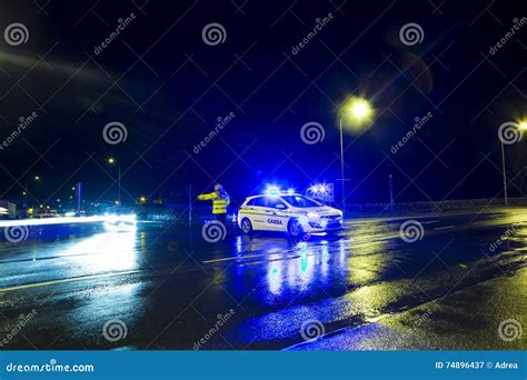 Police Roadblock after an Accident Editorial Photography - Image of public, europe: 74896437