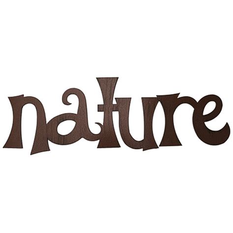 Metal 'Nature' Wall Word Art - Free Shipping On Orders Over $45 ...