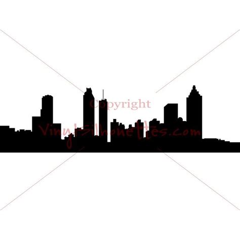 Silhouette Of Atlanta Skyline at GetDrawings | Free download