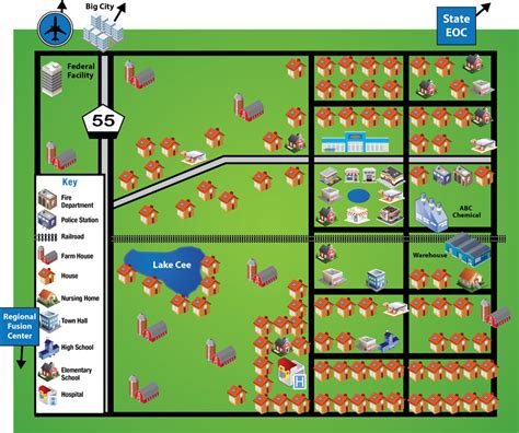 Detailed map of Central City. A description of this image is below.