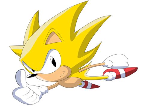 Super Sonic -Classic_ by Krizeii on DeviantArt