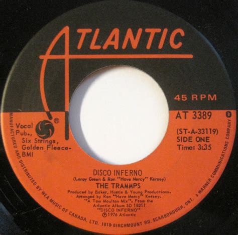 The Trammps - Disco Inferno (1976, Vinyl) | Discogs