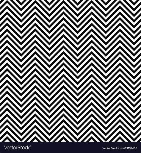 Black and white seamless zig zag line pattern Vector Image