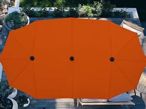 Amazon.com: Sophia & William 8 Pieces Patio Dining Furniture with 13 Ft Orange Red Double-Sided ...