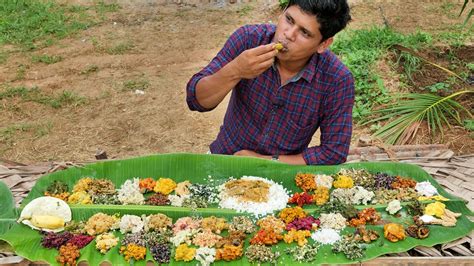 ONAM SADHYA | 100 Varieties of Ona Sadhya | 100 Items in One Leaf | Village Food - YouTube