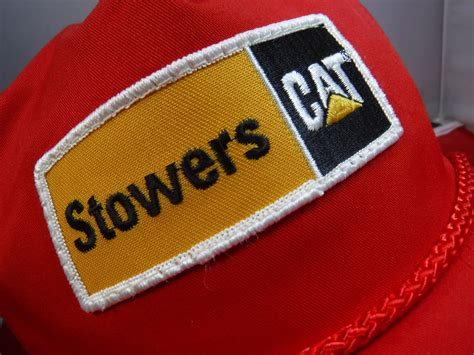 NOS NWOT Vintage Stowers Cat Caterpillar Snap Back Ba… - Gem