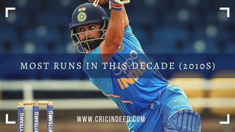 Most Runs in the Decade - ODI & Tests (2010 - 2019) - CricIndeed