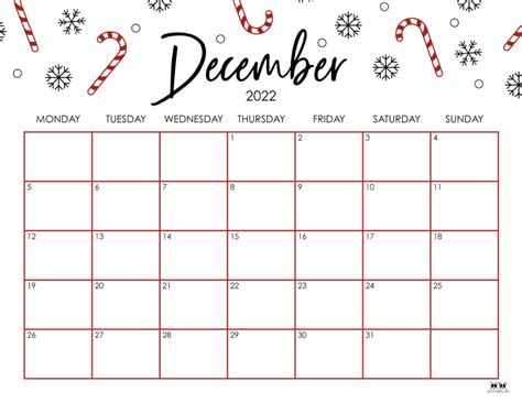 December 2022 Calendar With Holidays