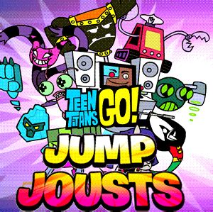 🕹️ Play Teen Titans Go Jump Jousts Game: Free Online 2 Player vs Battle ...