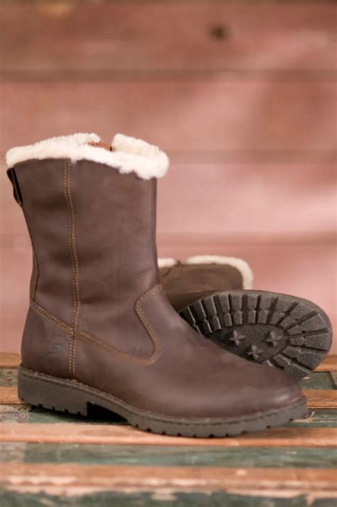 57047 Men's Born Theodore Shearling-Lined Leather Boots | Overland