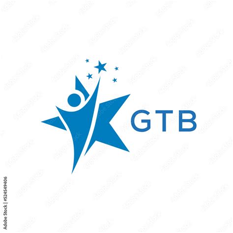 GTB Letter logo white background .GTB Business finance logo design ...