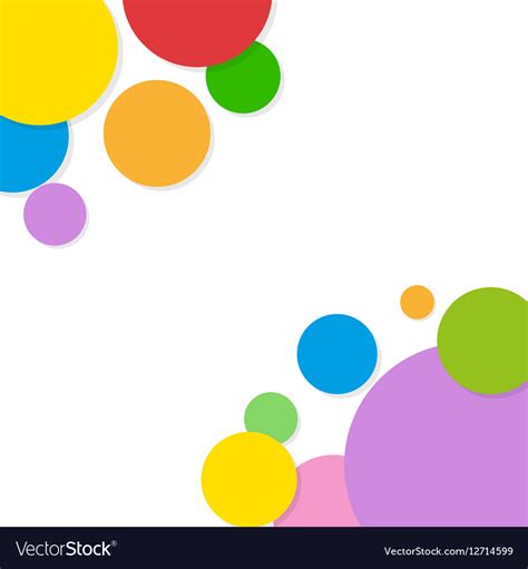 Background circles rainbow Royalty Free Vector Image