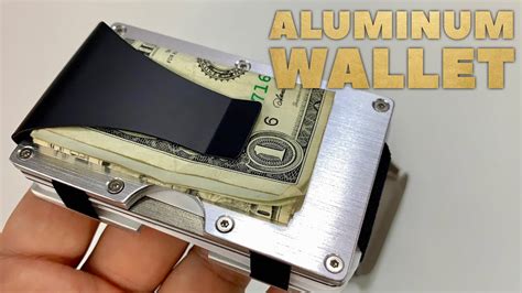 Slim Minimalist Aluminum Wallet Money Clip Review - YouTube