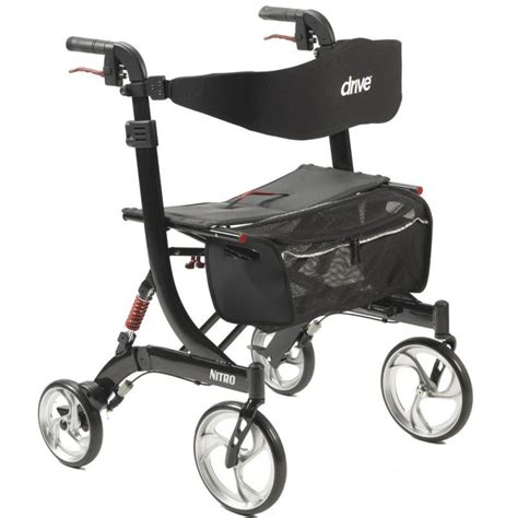 Nitro Heavy Duty Aluminum Euro Style Walker Rollator