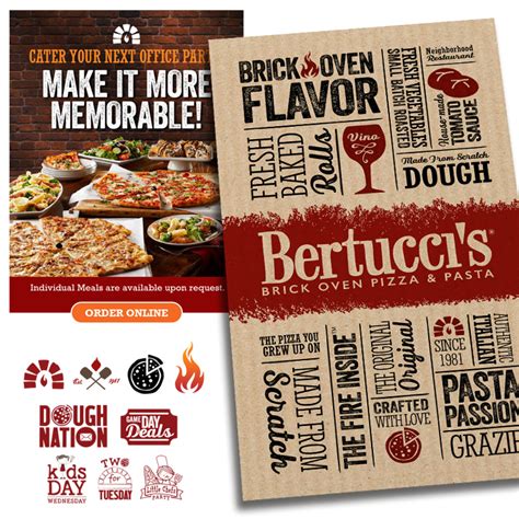 Jeff Hindman | Bertucci’s Pizza: Menu, Eblast, Logos | Hi-Performance Design