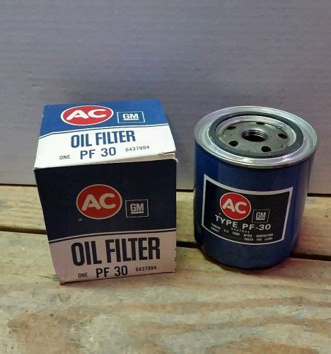 Purchase AC GM PF30 PF-30 NOS Oil Filter 6437994 GTO Pontiac Oldsmobile Cadillac GMC in Eudora ...