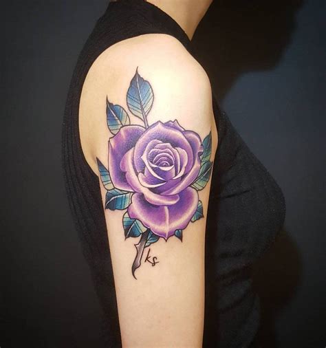 Top 73 Best Purple Flower Tattoo Ideas - [2021 Inspiration Guide]