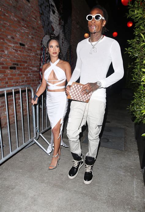 los angeles, CA – Wiz Khalifa and girlfriend Aimee Aguilar coordinate ...